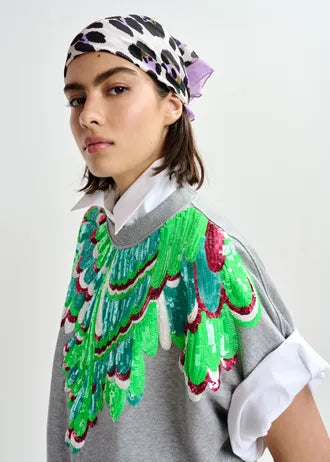 Jolies Sudadera — Felpa Algodón Estampado Logo Cuello Redondo | Essentiel Antwerp