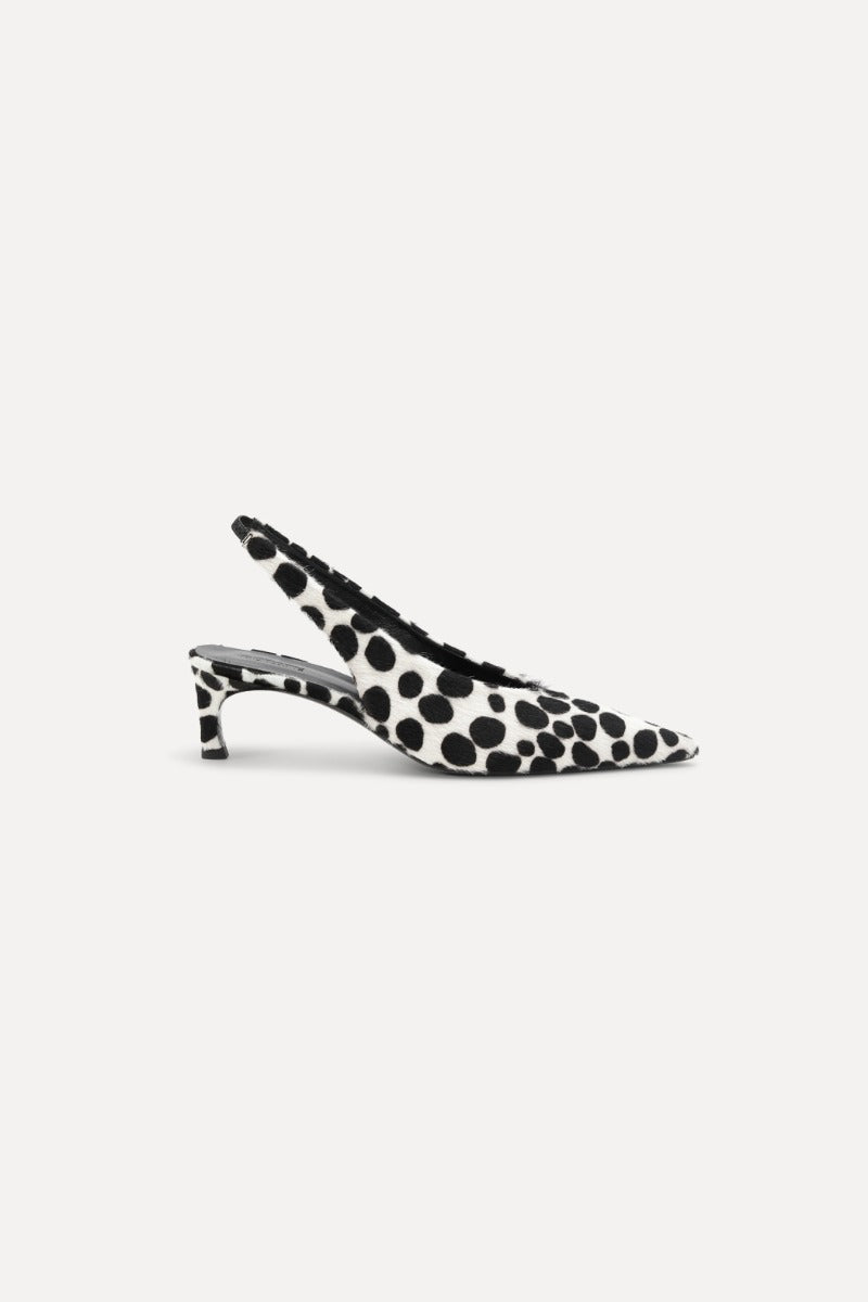 Slingback Fur Pump Animal Print — Tacón Chupete Pelo de Potro | Rotate