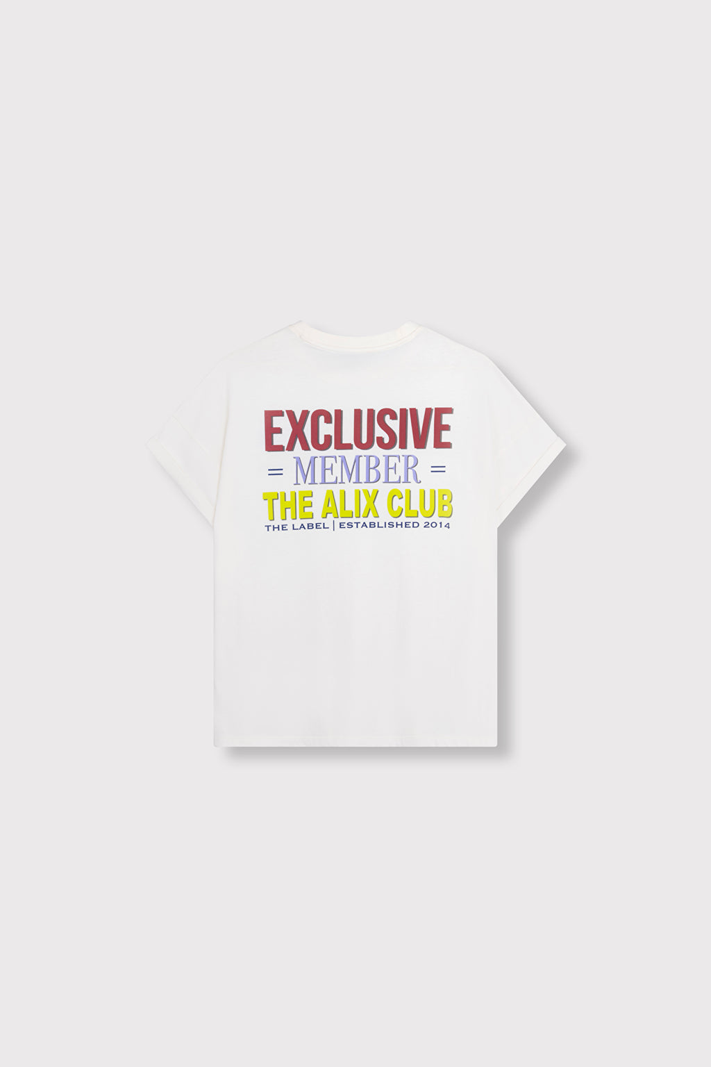 Alix Club Camiseta — Algodón Estampado Club Manga Corta | Alix the Label