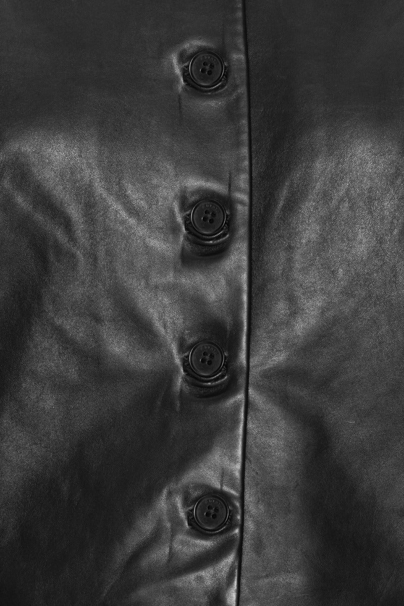 Fitted Leather Jacket.
