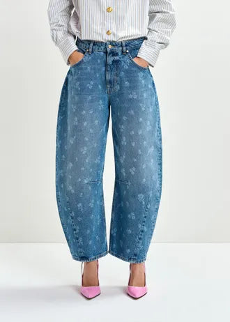 Barrel Jeans Azul