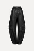 Leather cargo pantalón.