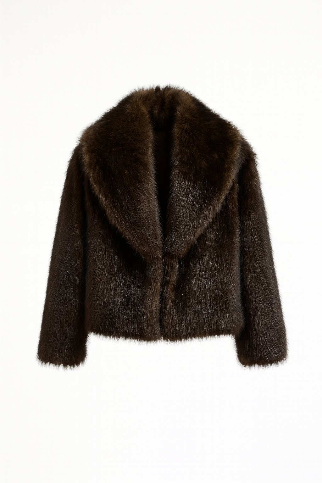 Chaquetón pelo marrón