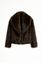Chaquetón pelo marrón