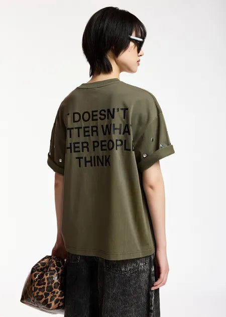 Kourse T Shirt kaki.