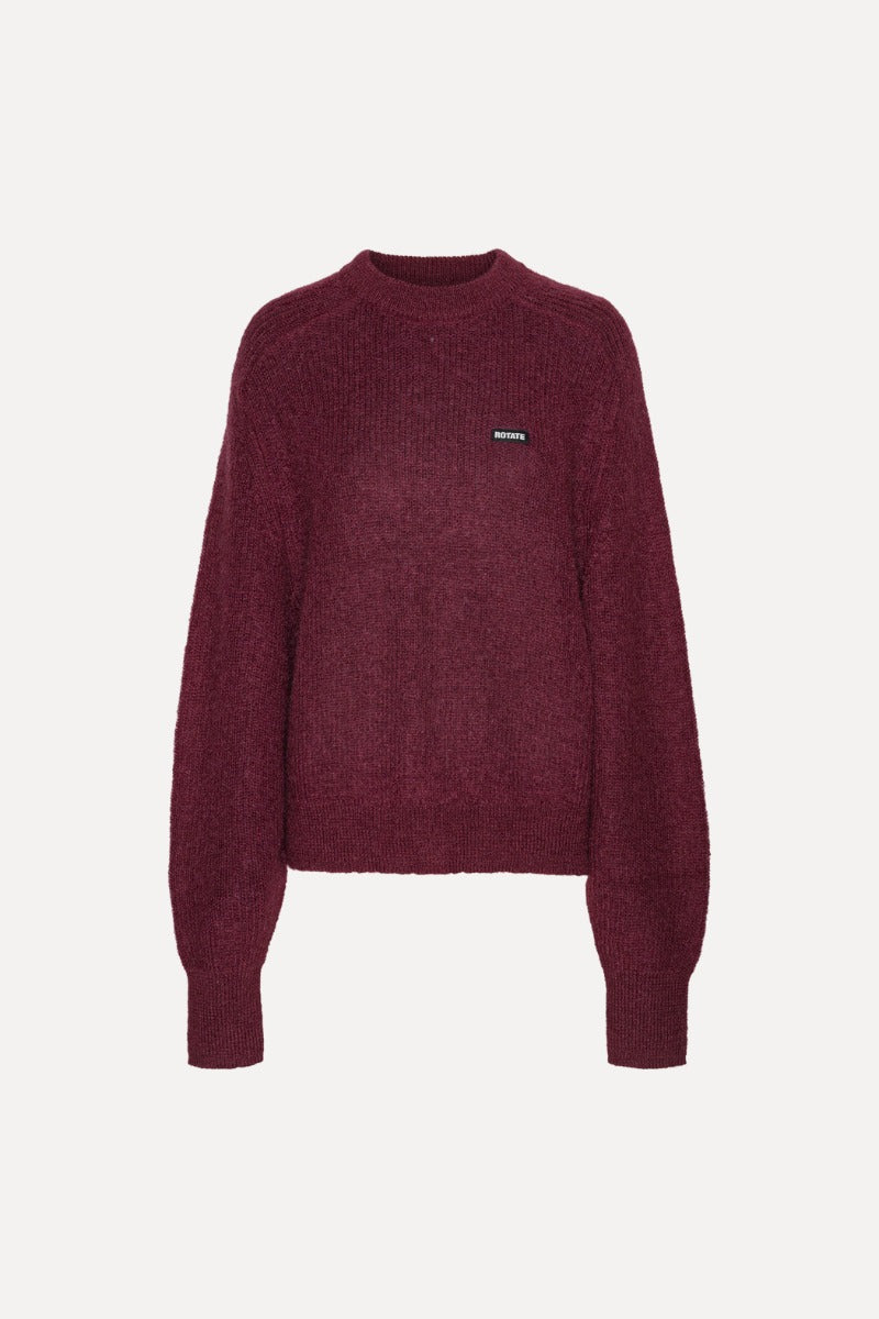 (Copia) Light Knit logo sweater burgundy