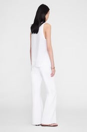 Juliann Top de Lino — Tirantes Anchos y Logo Anine Bing