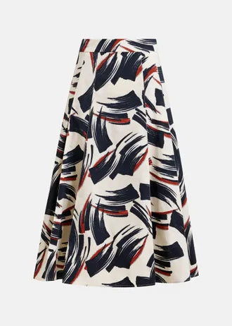 Jaelyn Falda — Tejido Fluido Midi Estampado | Essentiel Antwerp