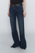 Jeans flared.