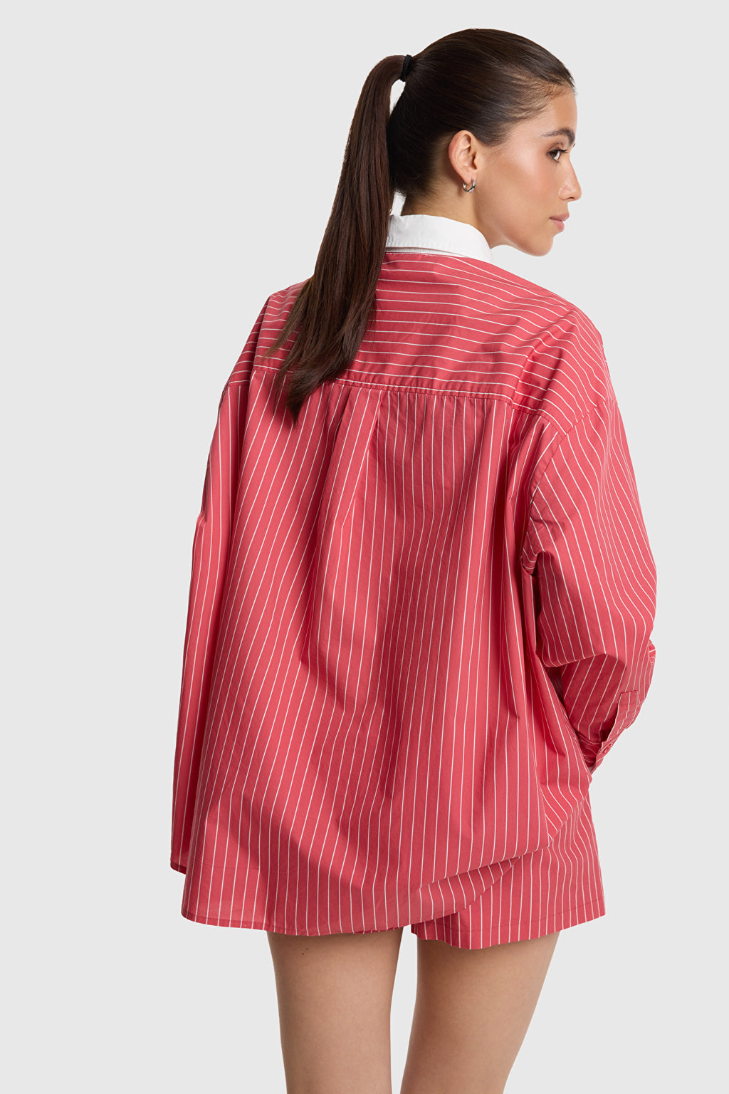 Oversized Striped camisa.