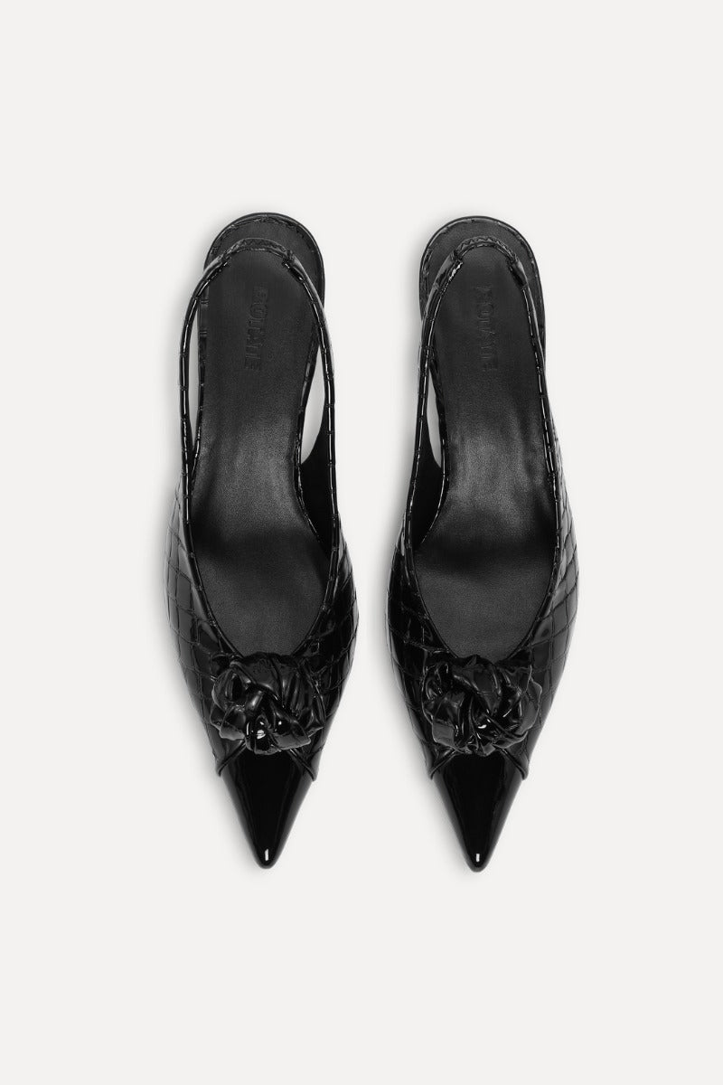 Slingback negro.