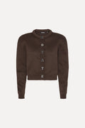Firm Knit Cardigan chocolate.