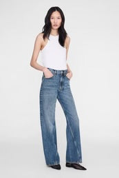Brie Jeans — Denim Tiro Alto Corte Barrel 5 Bolsillos | Anine Bing