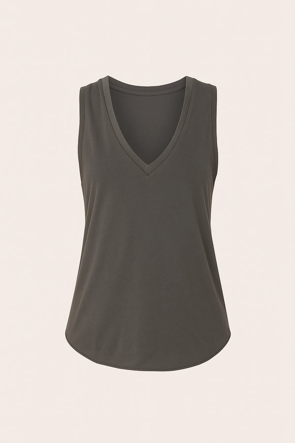 Gabriela camiseta pico gris