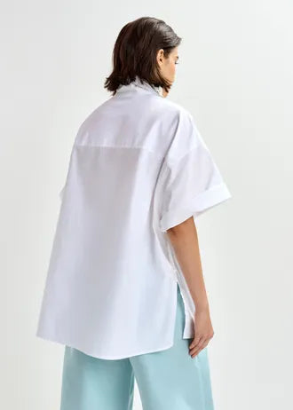 Jasleen Camisa — Tejido Fluido Manga Larga Estampado | Essentiel Antwerp