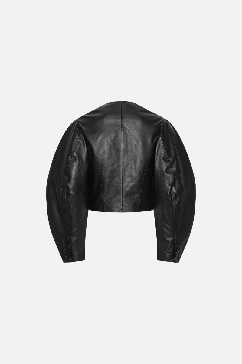Fitted Leather Jacket.