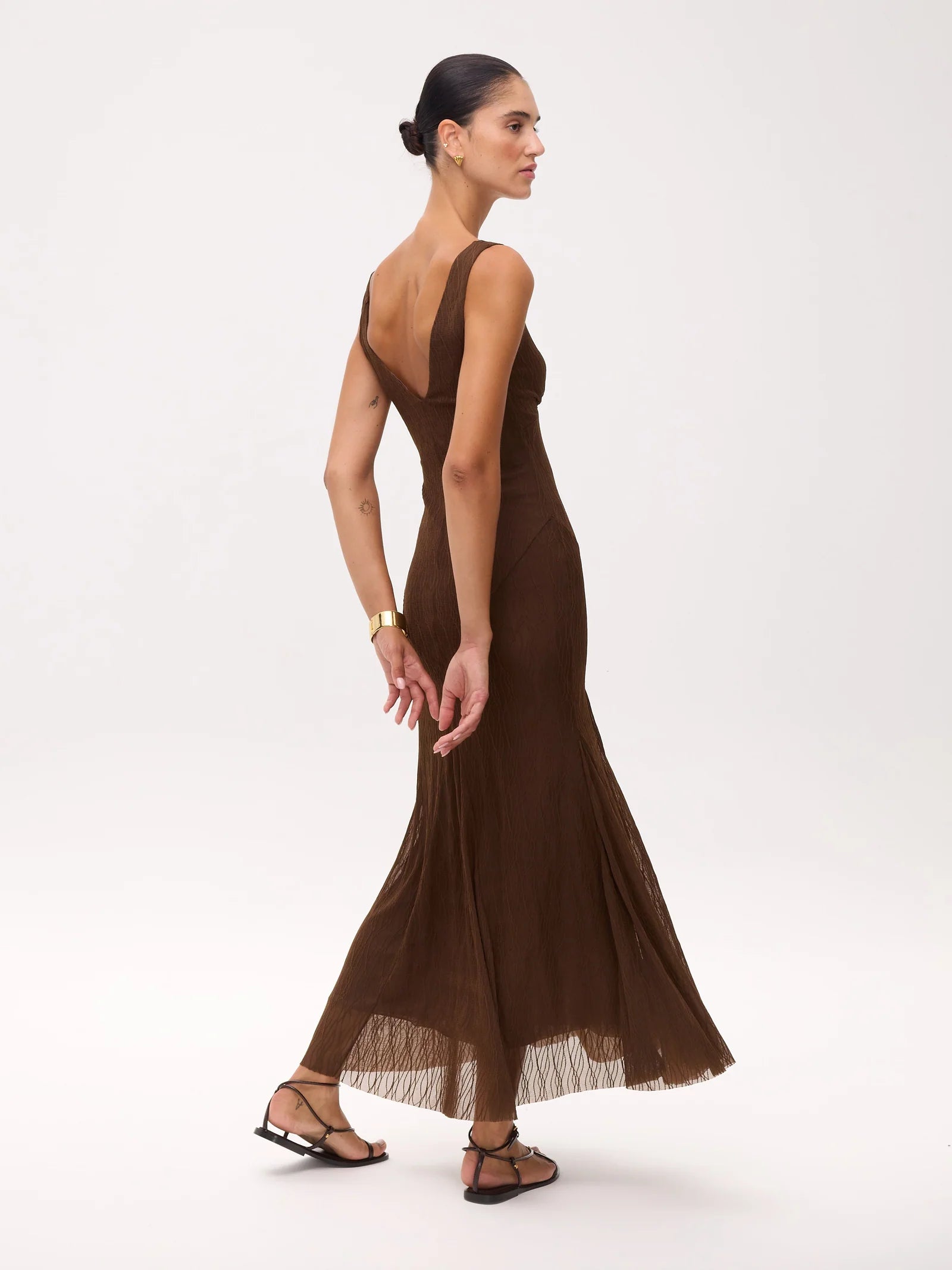 Beatrice Vestido Marrón.