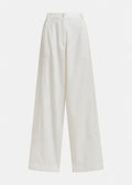Joviaal Pantalón Blanco — Tejido Fluido Tiro Alto Corte Amplio | Essentiel Antwerp