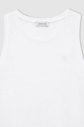 Juliann Top de Lino — Tirantes Anchos y Logo Anine Bing