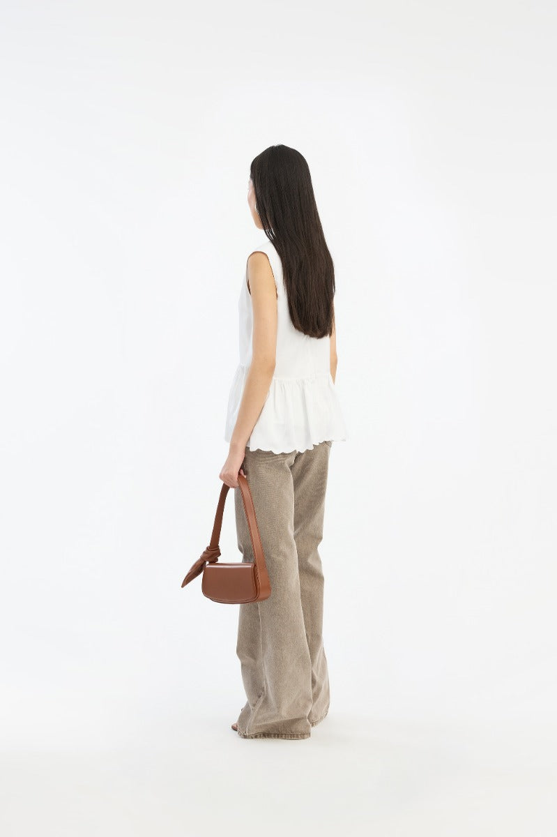 Flared Highwaisted Jeans — Denim Tiro Alto Acampanado Trabillas | Rotate
