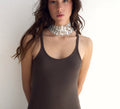 Choker Aurora plata.