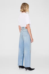 Walker Camiseta Blanca — Oversize Logo Leopardo a Contraste | Anine Bing