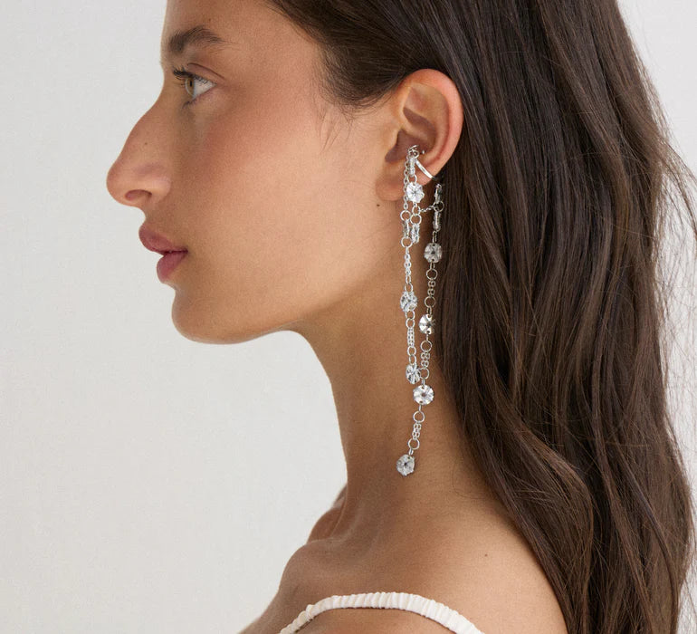 Earcuff Halo plata.