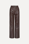 Straight Leather Pants.