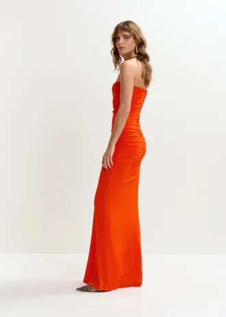 Jeremi Vestido — Tejido Fluido Corte Midi Escote V | Essentiel Antwerp