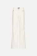 Flared Highwaisted Jeans Crudo — Denim Tiro Alto Acampanado Trabillas | Rotate