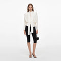 Cream Tie Neck top