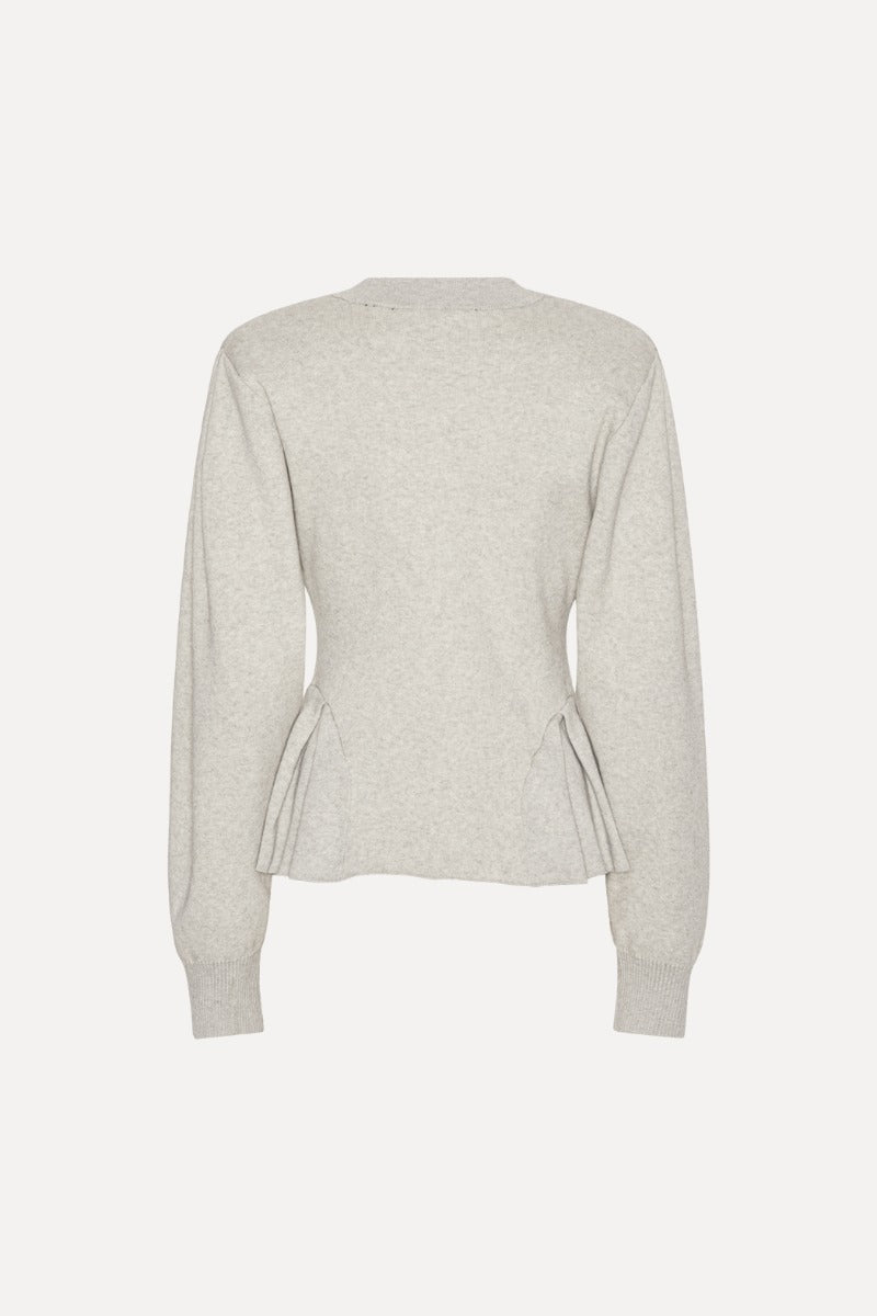 Peplum Knit Cardigan