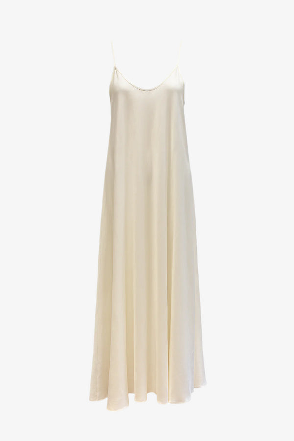 Vestido basico tirantes ecru