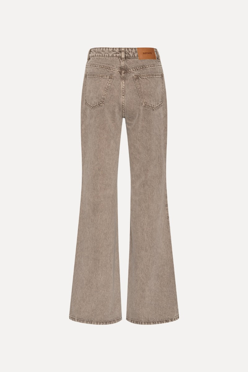Flared Highwaisted Jeans — Denim Tiro Alto Acampanado Trabillas | Rotate