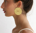 Pendientes Luna oro.