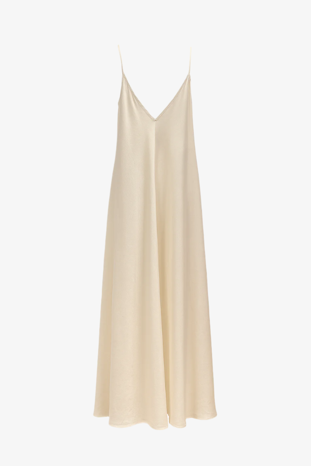 Vestido basico tirantes ecru