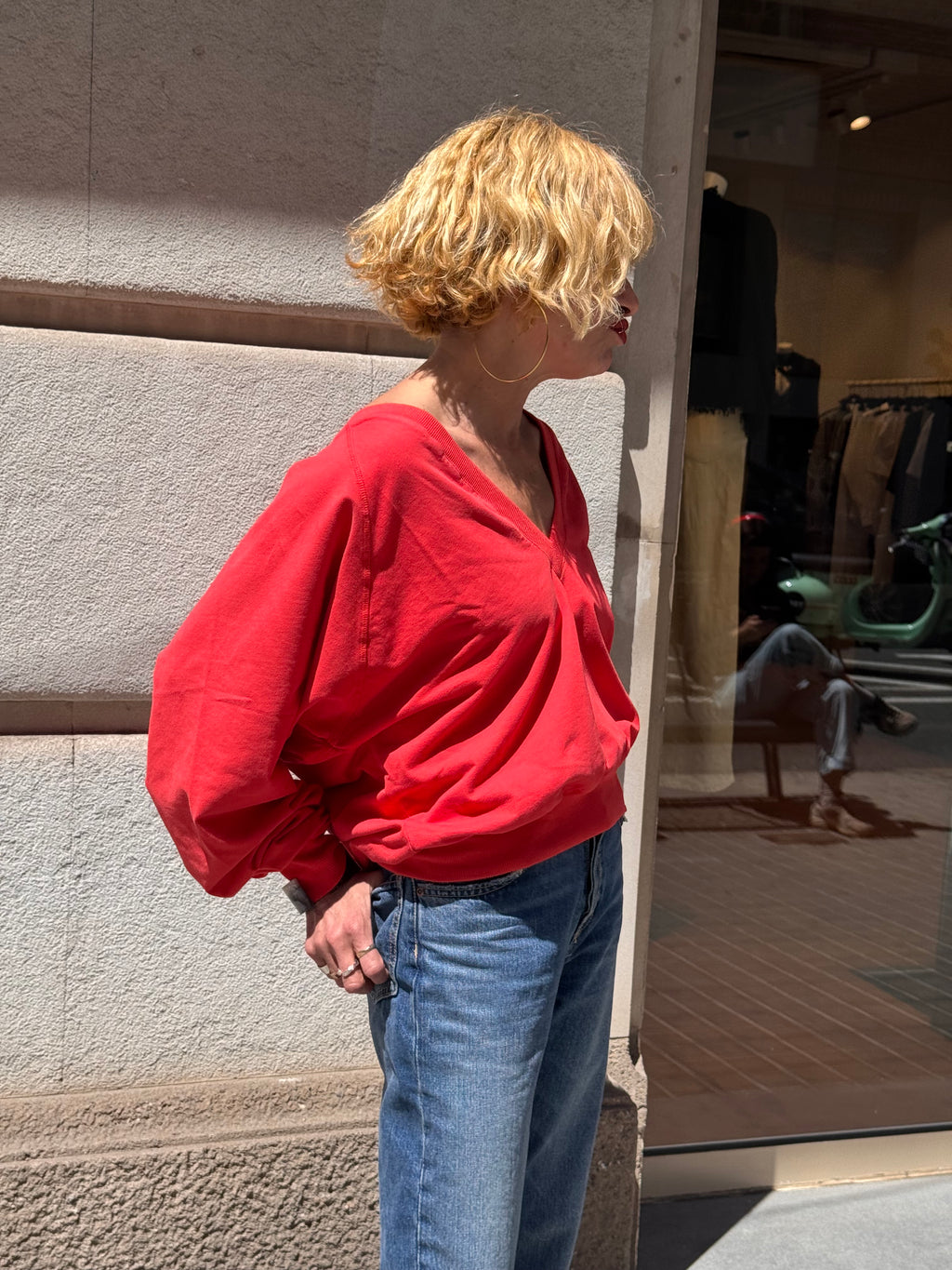 Julieta sudadera roja