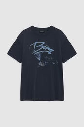 Kent Camiseta — Algodón Estampado Manga Corta Cuello Redondo | Anine Bing