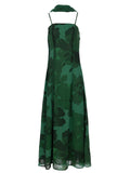 Helena Vestido — Tejido Fluido Midi Estampado Floral | Mioh