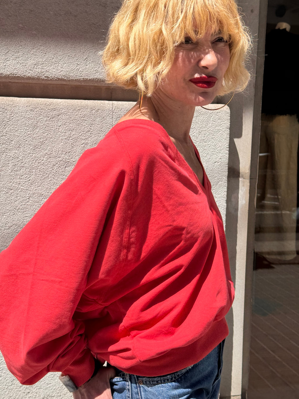 Julieta sudadera roja