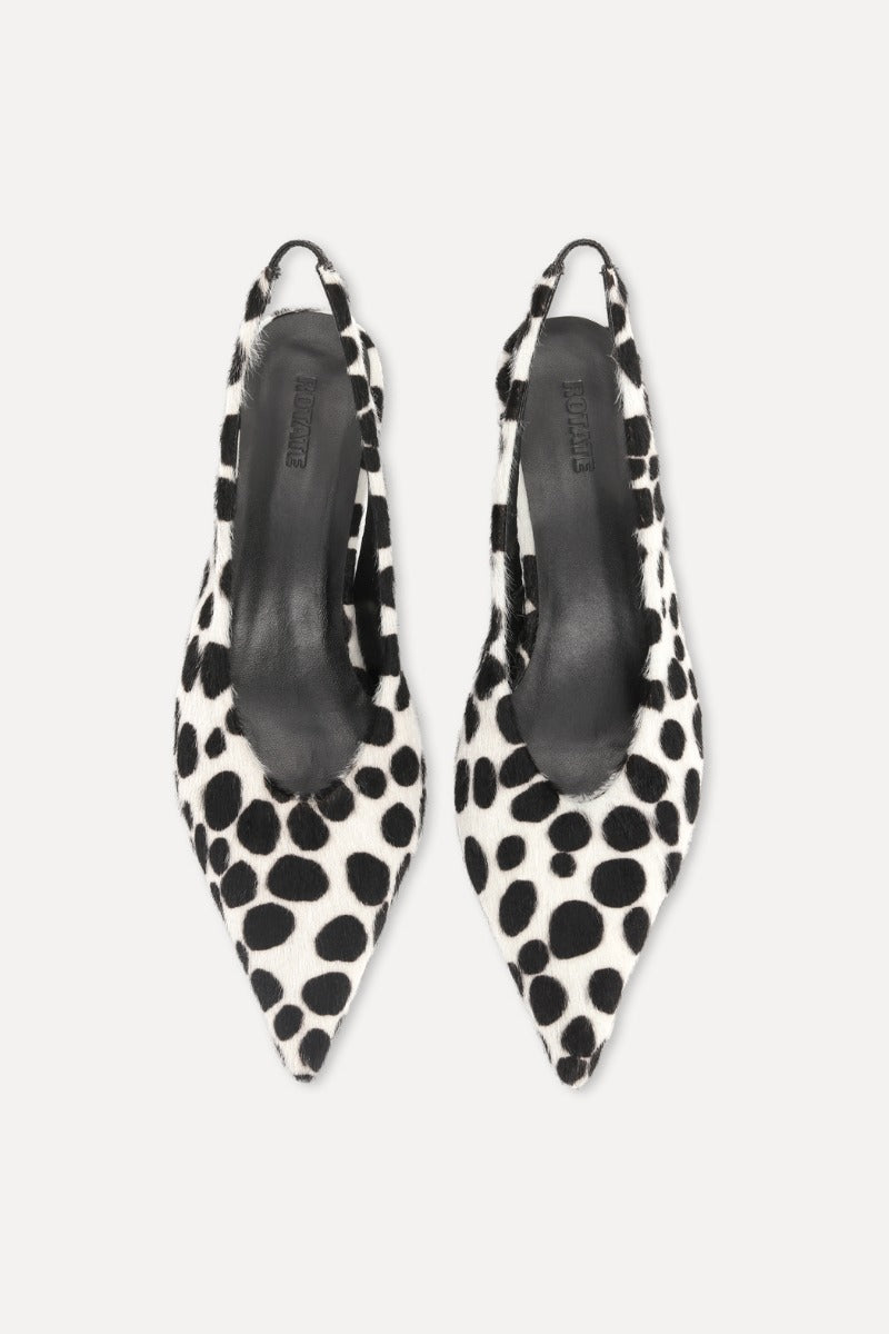 Slingback Fur Pump Animal Print — Tacón Chupete Pelo de Potro | Rotate