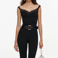 Black Knitted Vest.