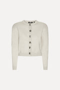 Firm Knit Cardigan crudo.