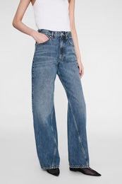 Brie Jeans — Denim Tiro Alto Corte Barrel 5 Bolsillos | Anine Bing
