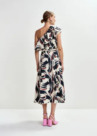 Jaelyn Falda — Tejido Fluido Midi Estampado | Essentiel Antwerp