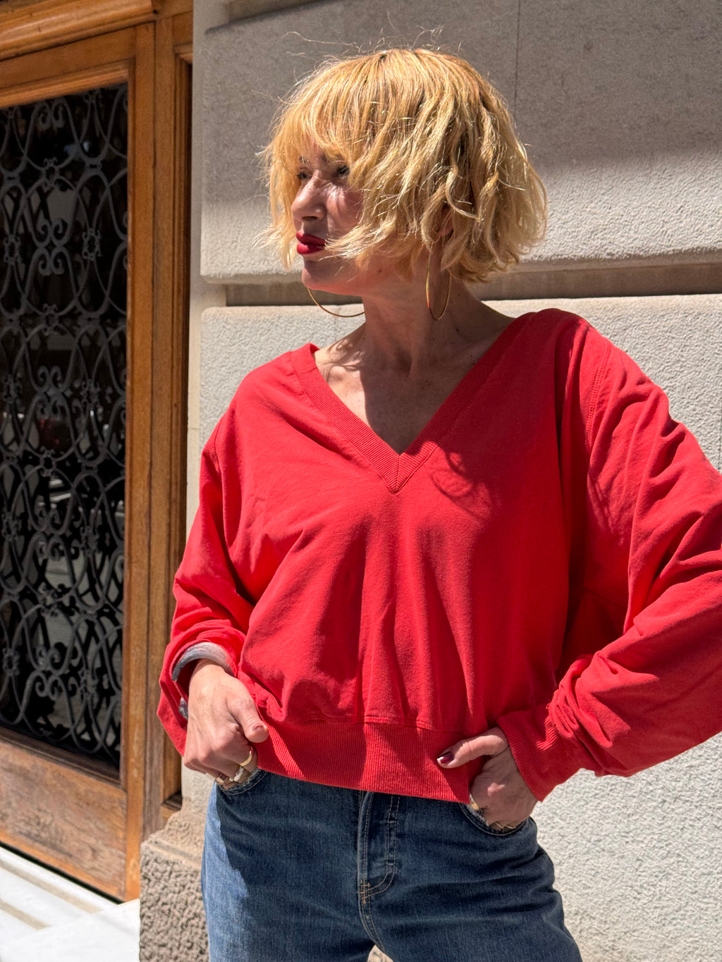 Julieta sudadera roja