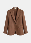Valentina Blazer — Tejido Fluido Cuello Esmoquin Botonadura Doble | Tomates Fritos
