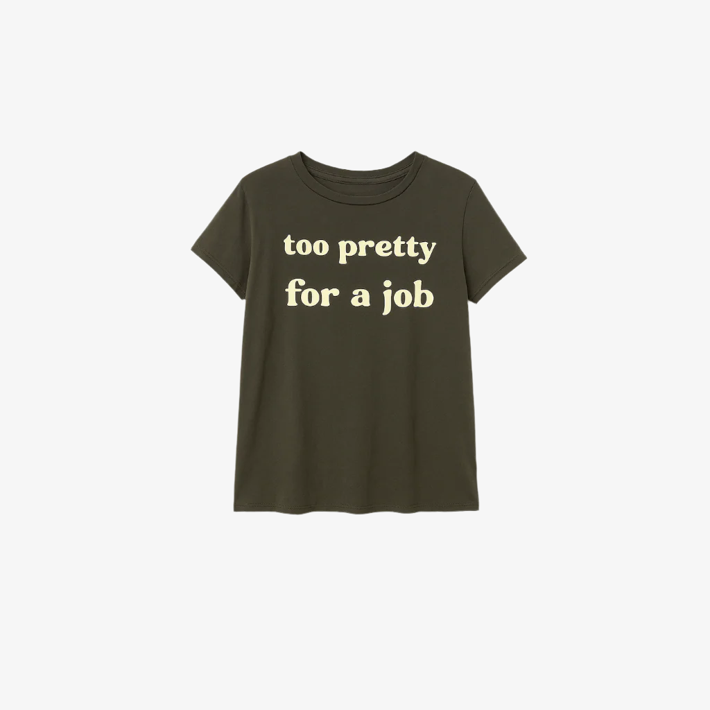Camiseta azul “Too Pretty