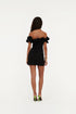 Mini Ruffle vestido black