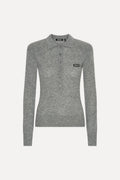 Wool longsleeve polo.